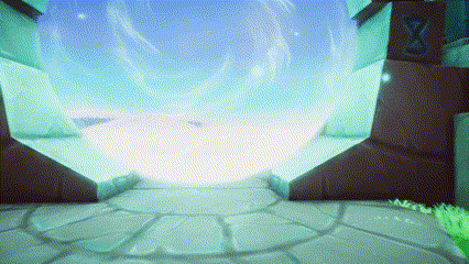 Casting a teleport spell